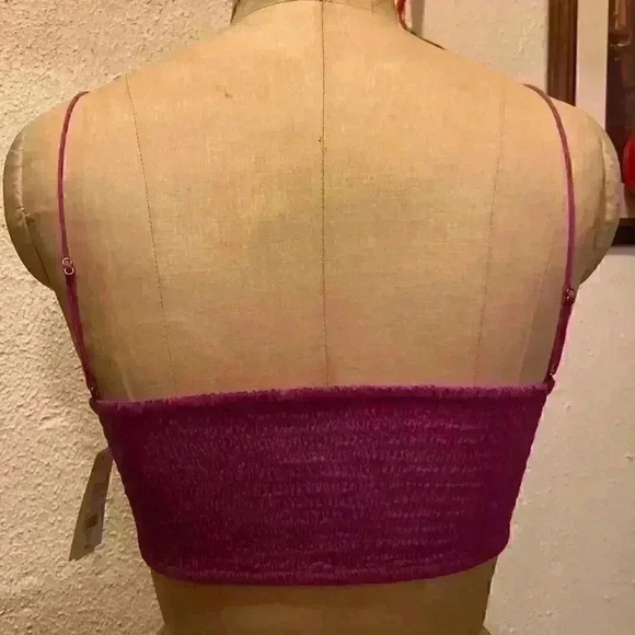 Free People FP 1 Lyra Bralette Crochet Embroidered Crop Top NWT SP - Picture 5 of 7